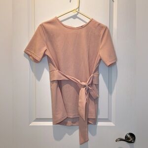 Shein Pink Short Sleeve Blouse Size Medium